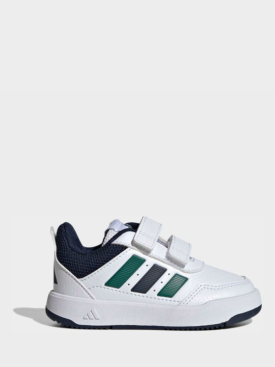 adidas White/Green Hook and Loop Tensaur Sport 3.0 Infant Trainers
