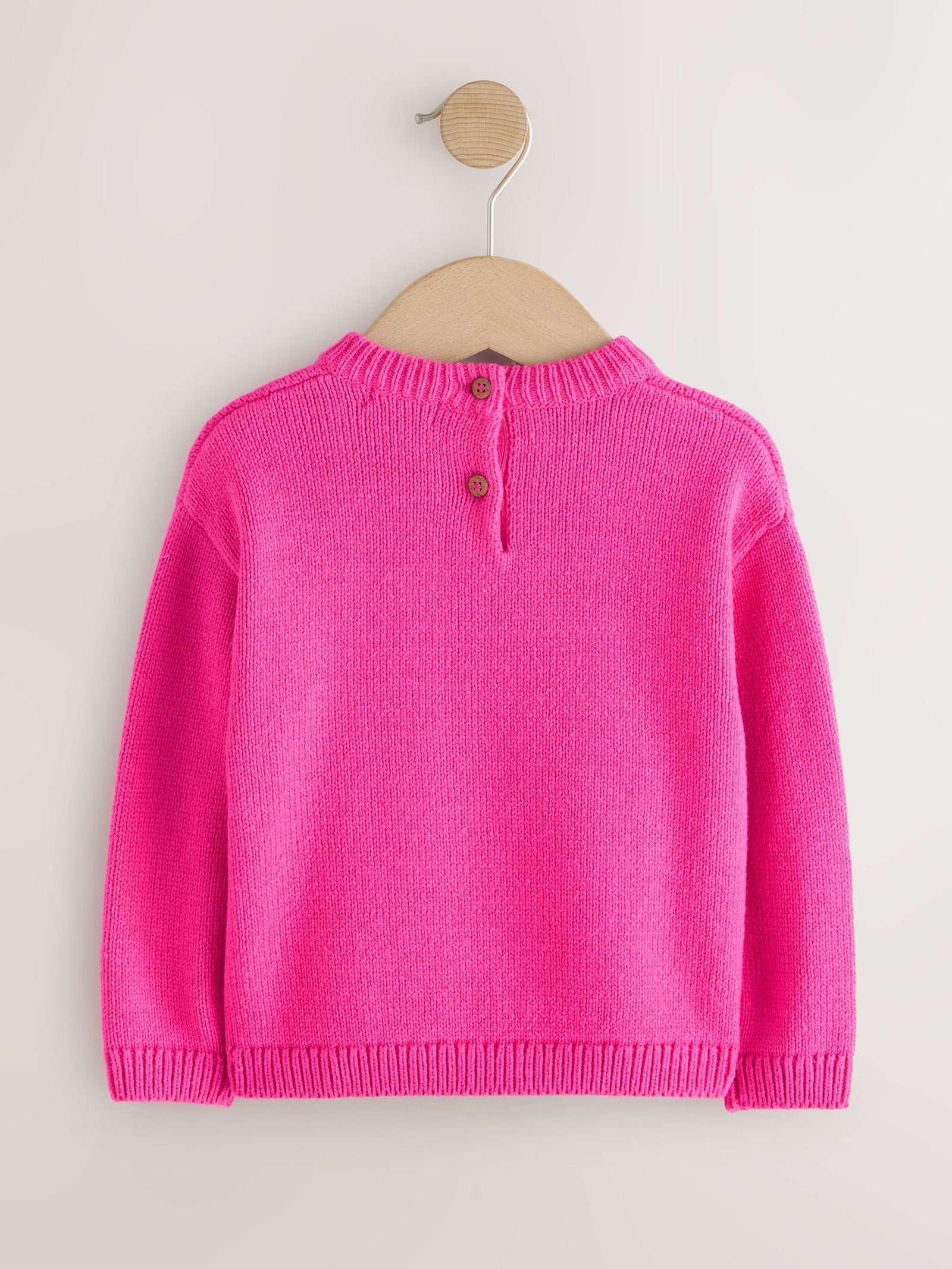 Pink Cherry Embroidered Knitted Jumper (3mths-7yrs)