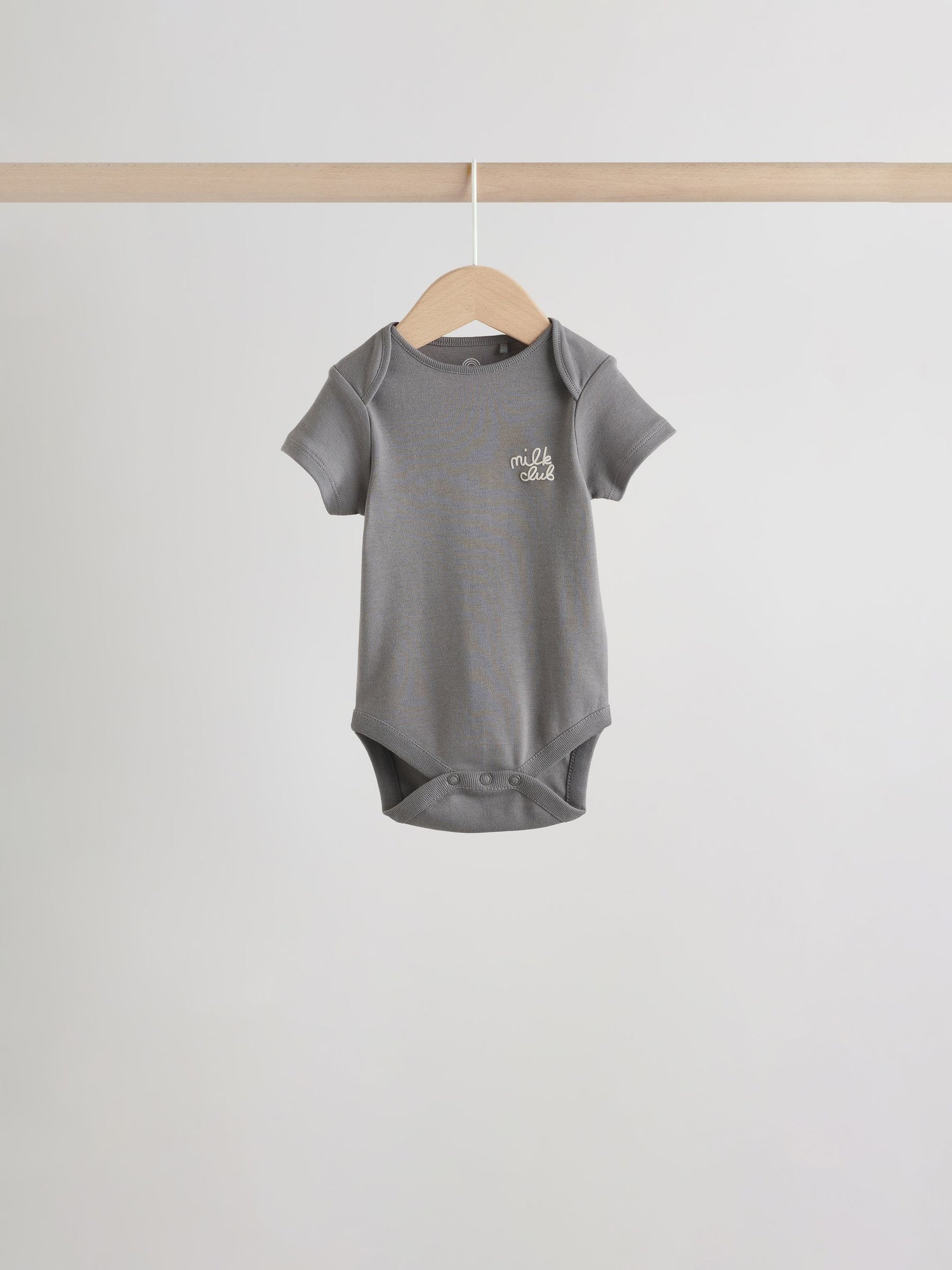 Blue 5 Pack Short Sleeve Baby Bodysuits