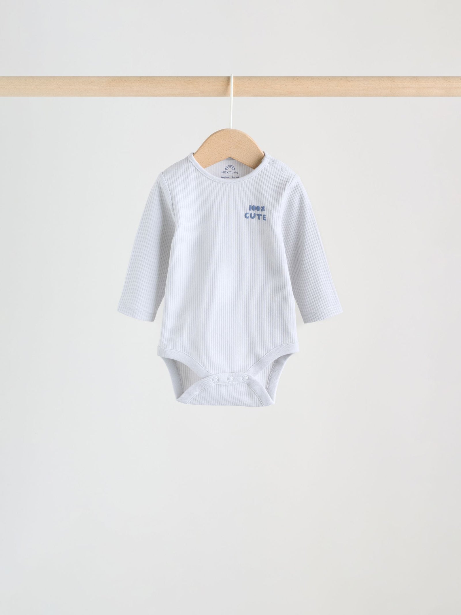 Blue Long Sleeve Long Sleeve Baby Bodysuits 5 Pack