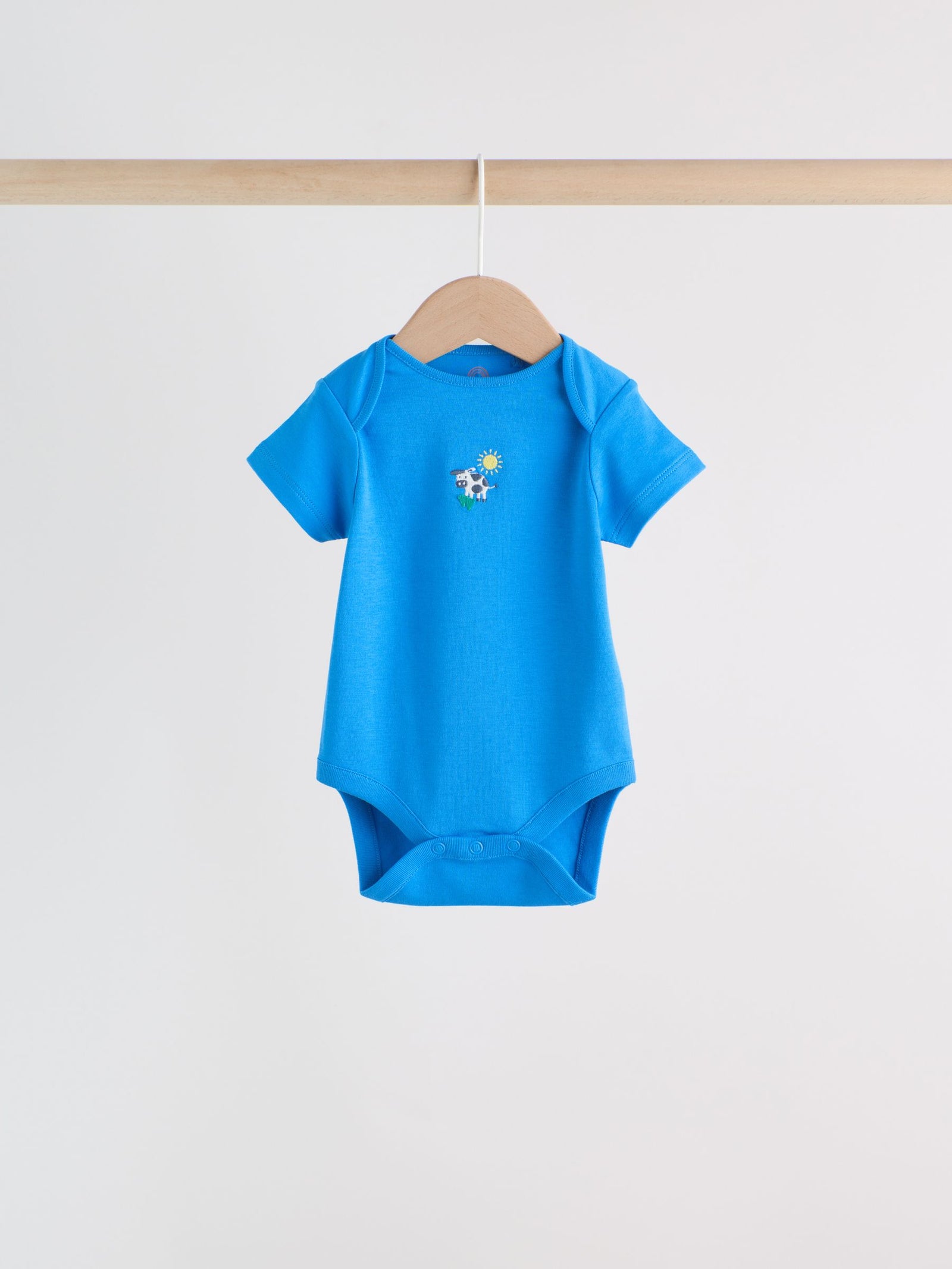 Green Farm 5 Pack Short Sleeve Baby Bodysuits
