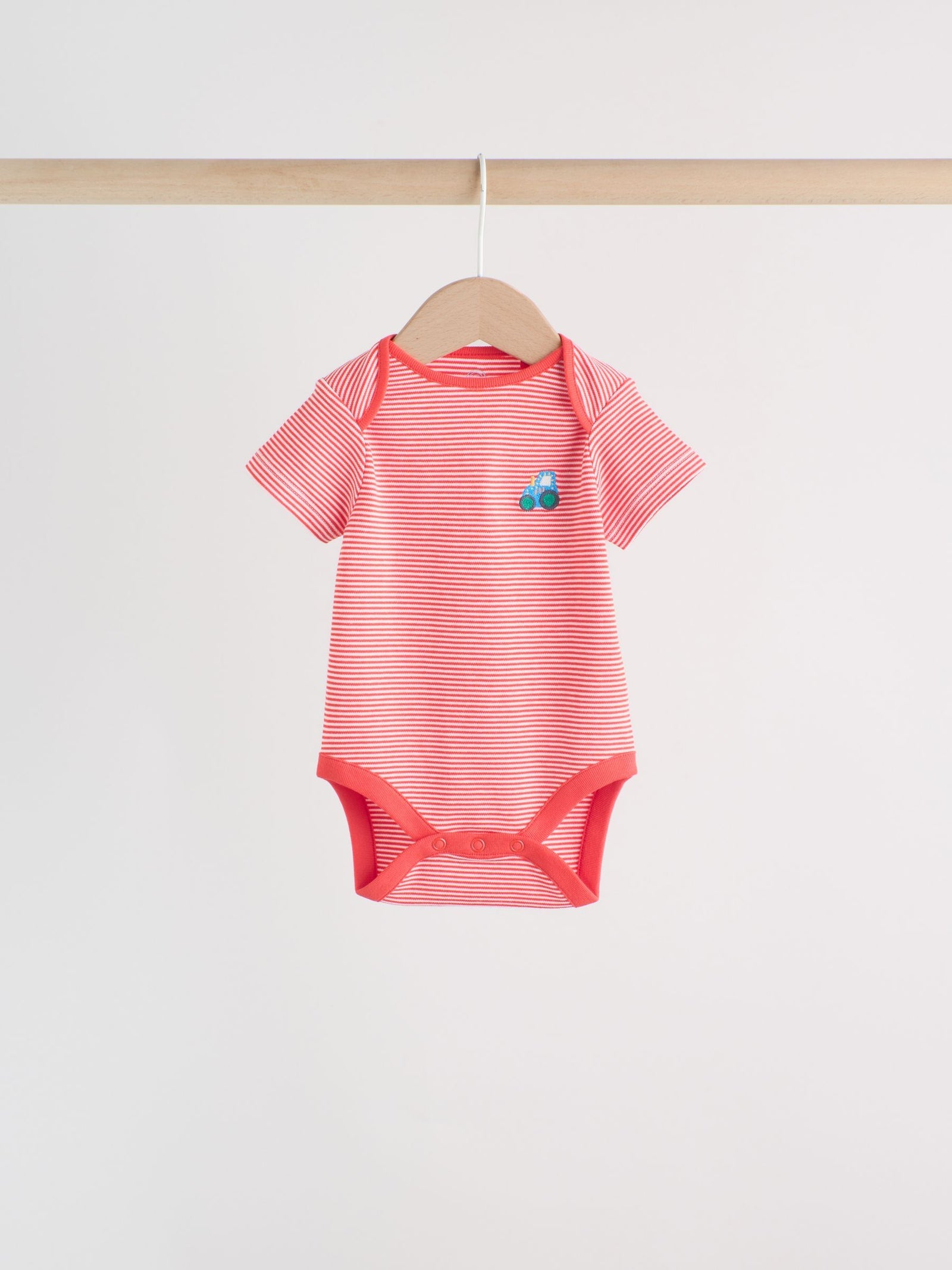 Green Farm 5 Pack Short Sleeve Baby Bodysuits