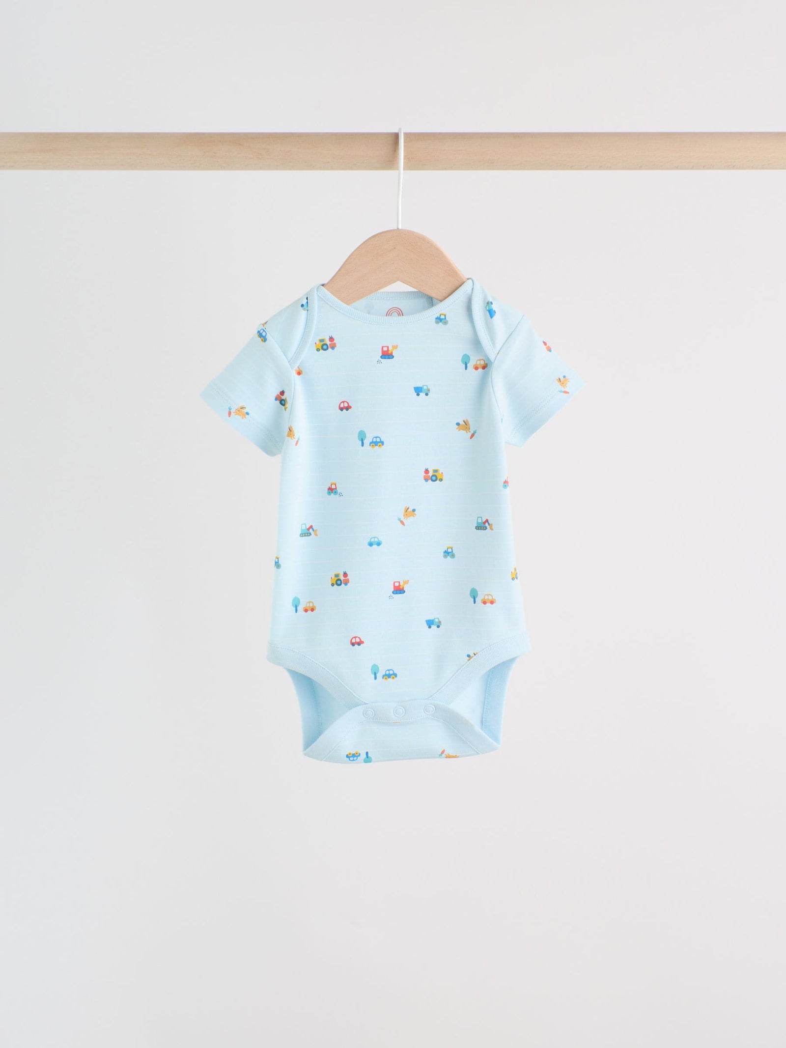 Green Farm 5 Pack Short Sleeve Baby Bodysuits
