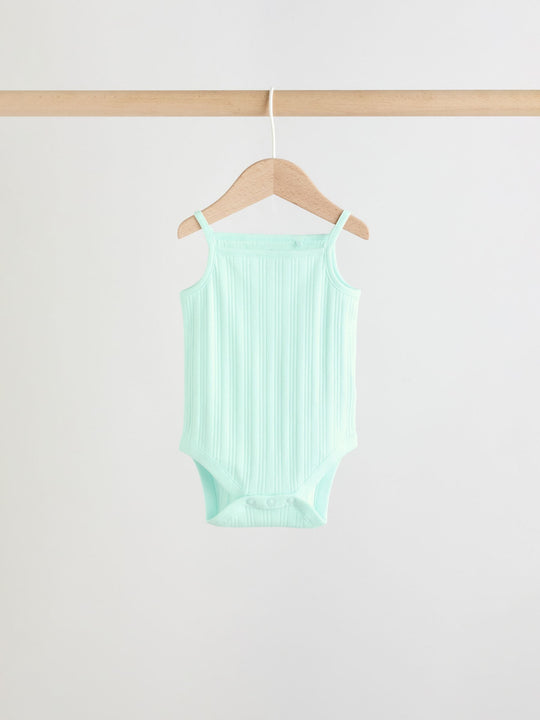 Multi Vest Baby Bodysuits 5 Pack