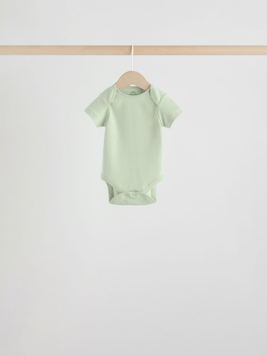 Green Short Sleeve Baby Bodysuits 5 Pack