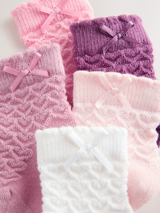 Pink Baby Socks 5 Pack