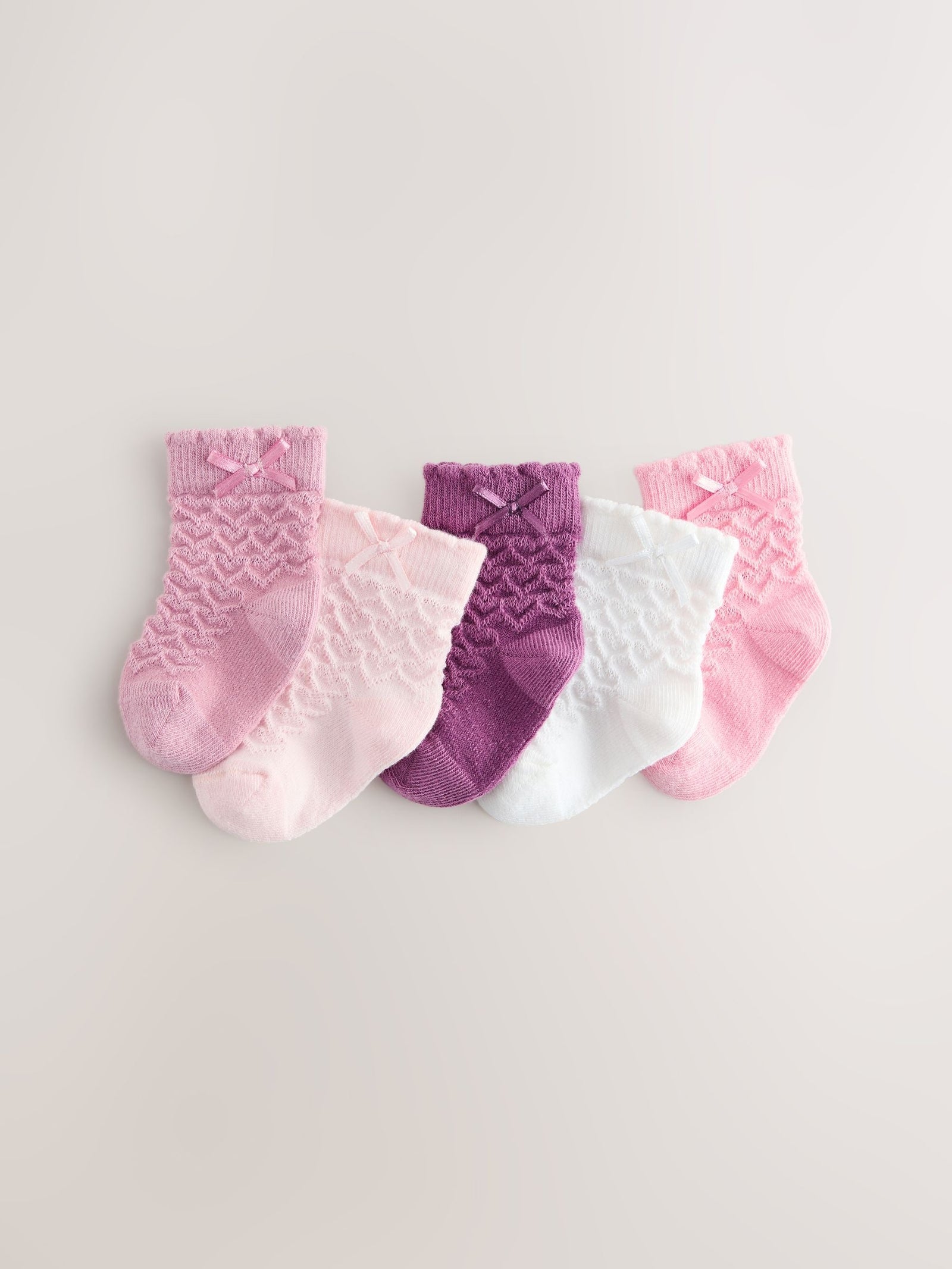 Pink Baby Socks 5 Pack
