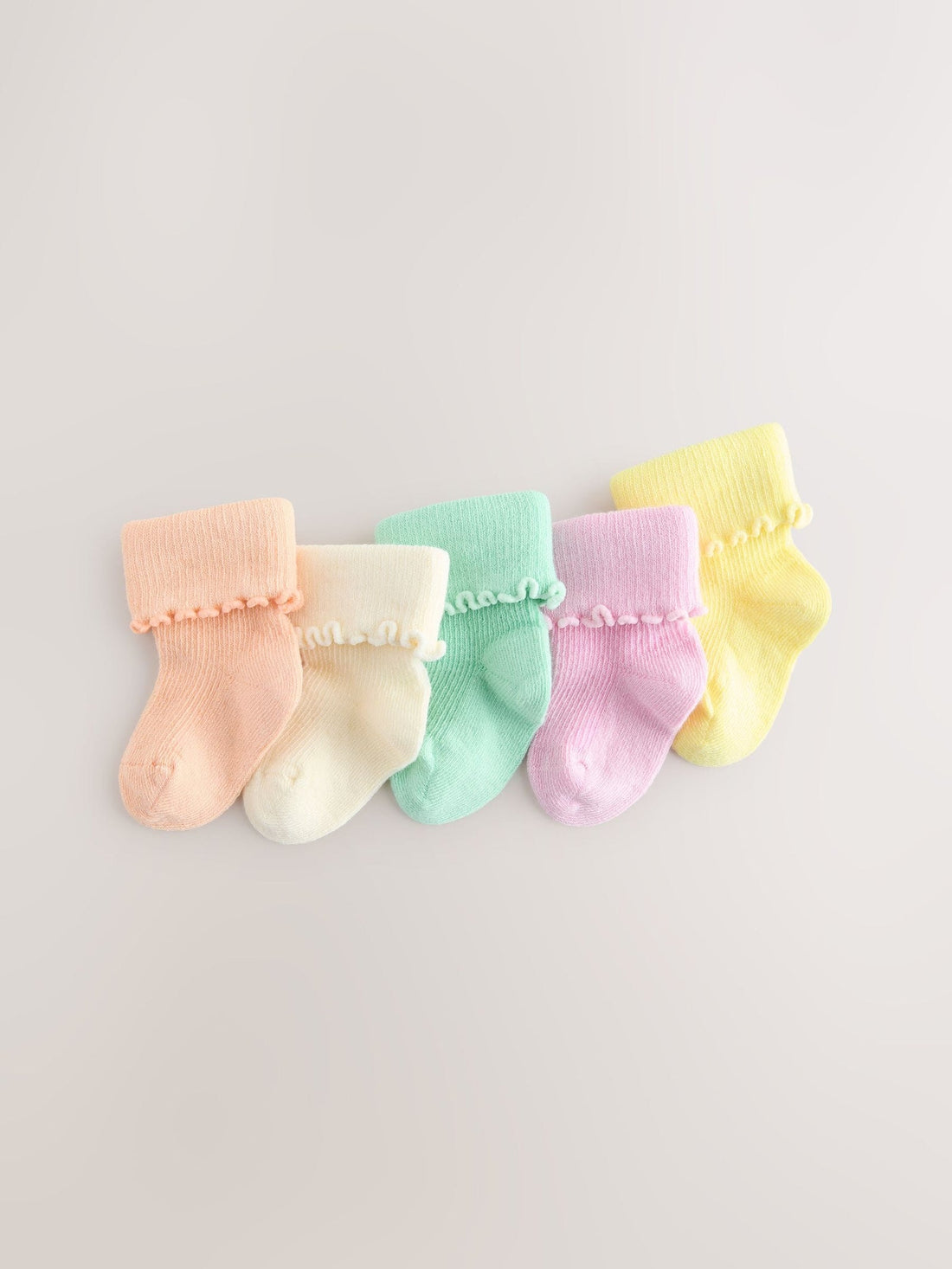 Multi Pastel Baby Socks 5 Pack (0mths-2yrs)