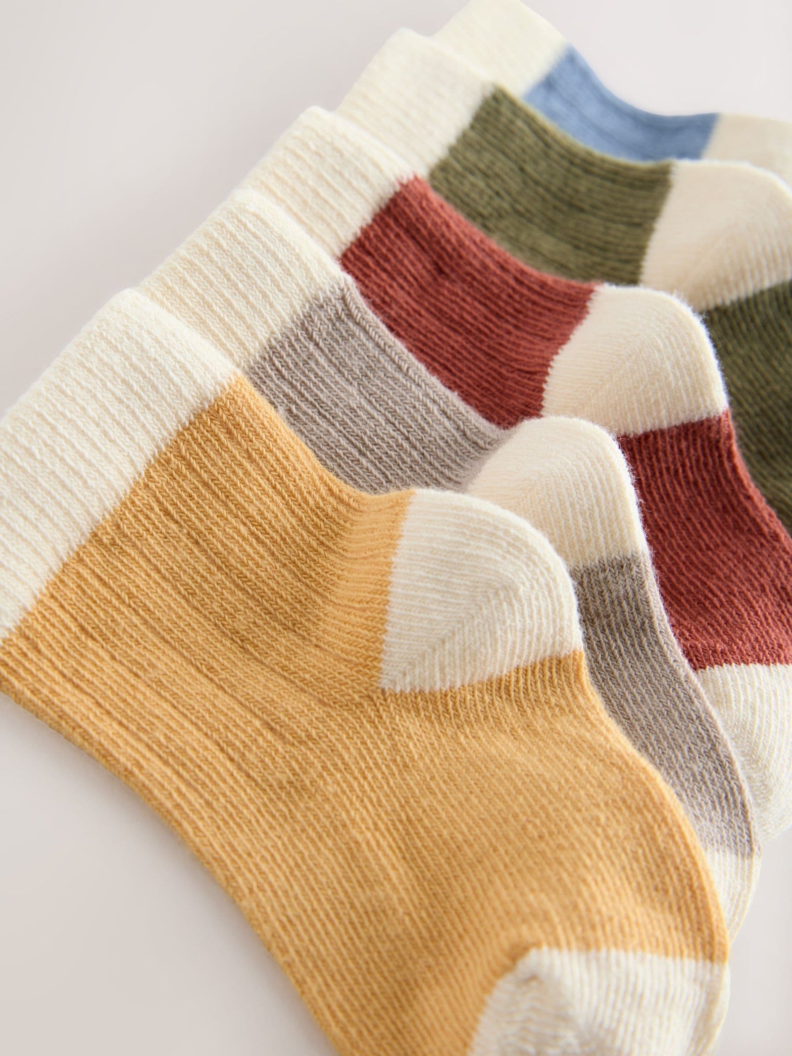 Blue/Green Baby Socks 5 Pack (0mths-2yrs)
