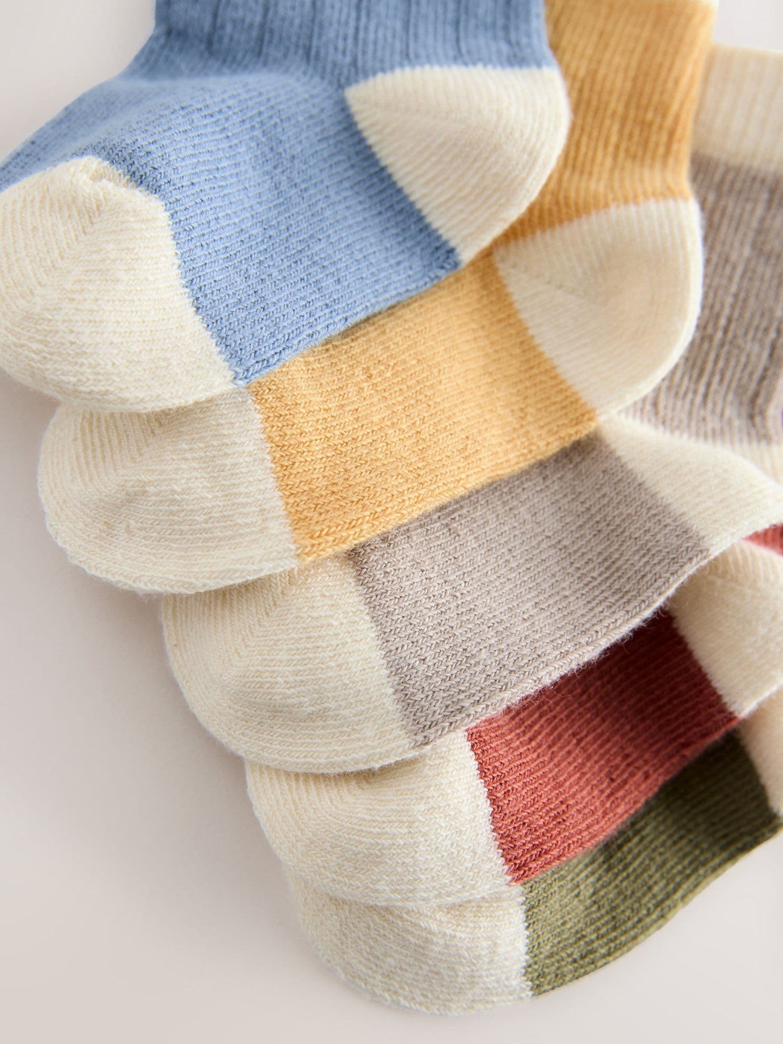 Blue/Green Baby Socks 5 Pack (0mths-2yrs)