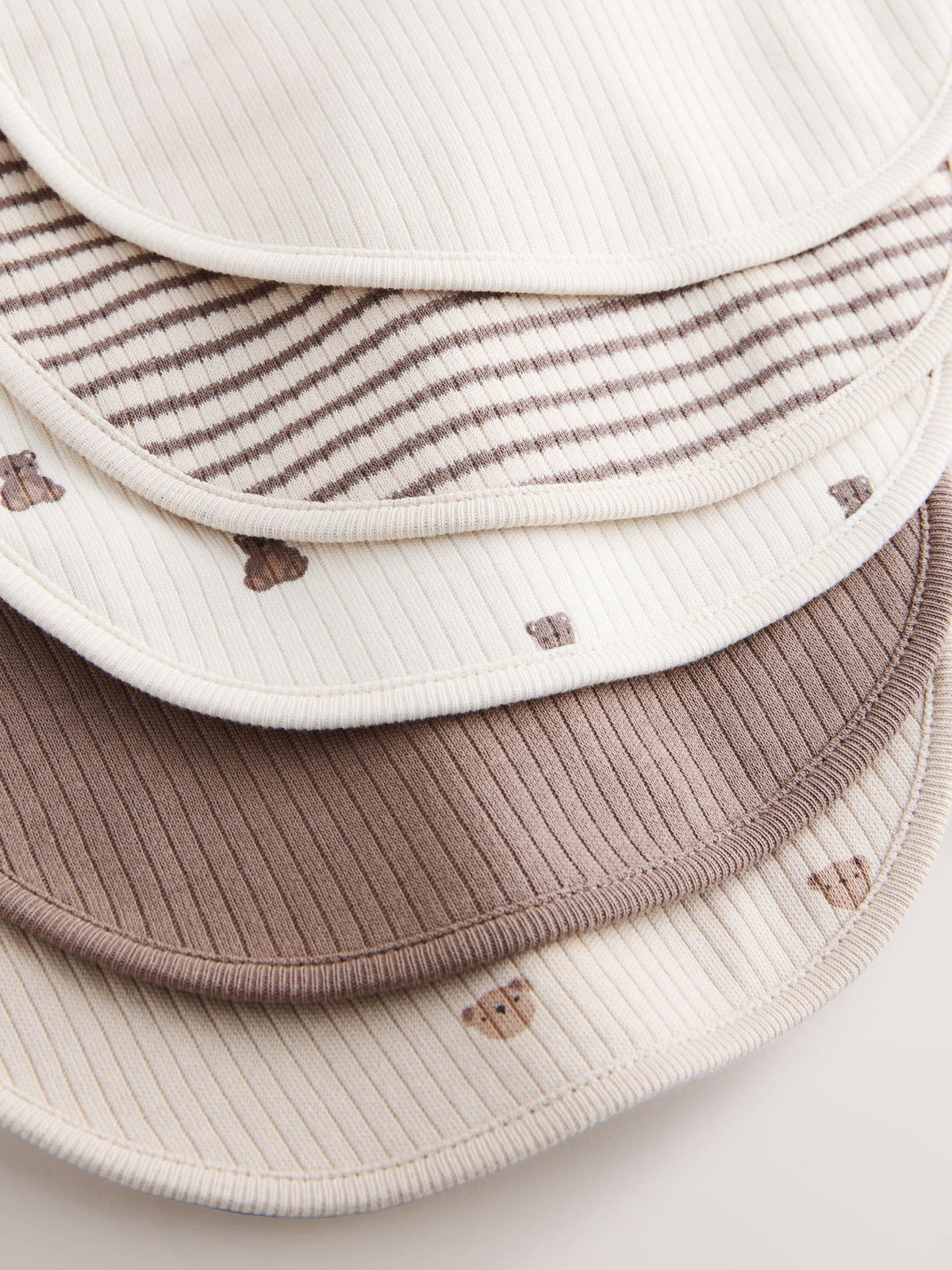 Brown Bibs 5 Pack