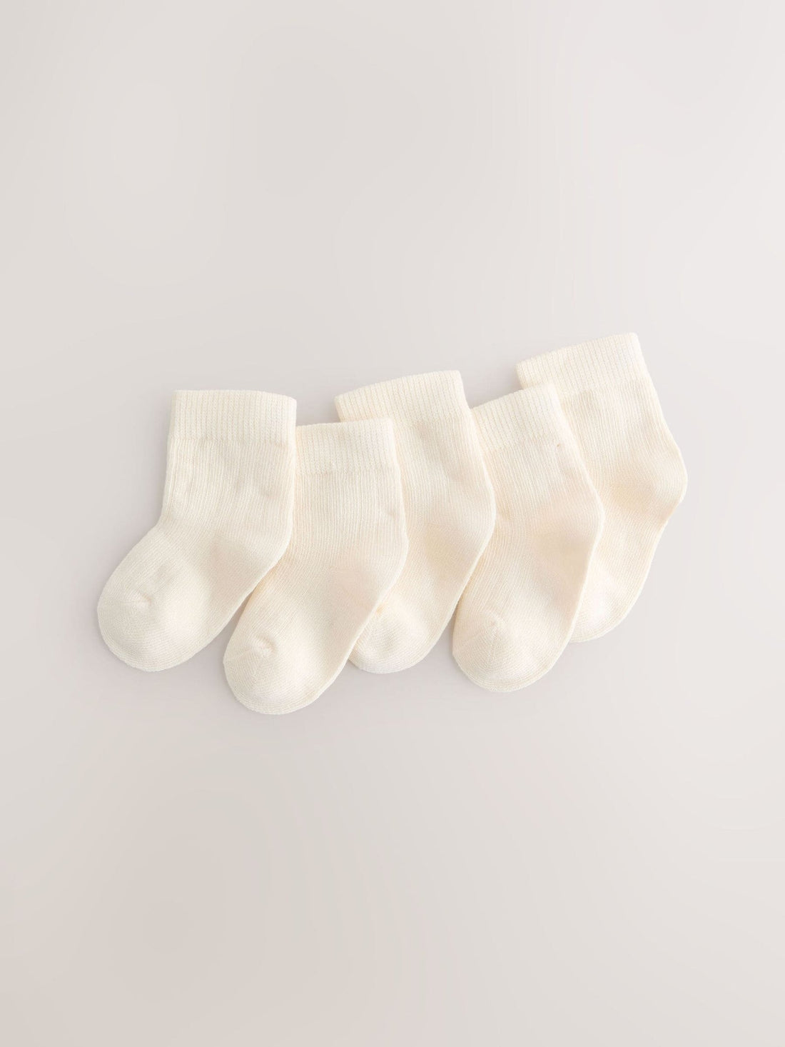 Cream Baby Socks 5 Pack