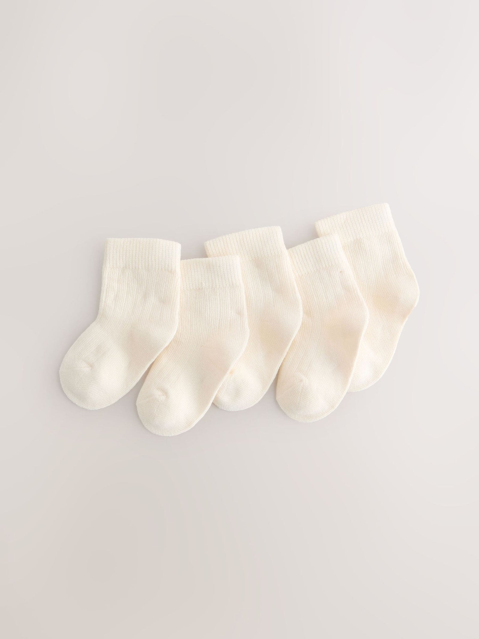 Cream Baby Socks 5 Pack