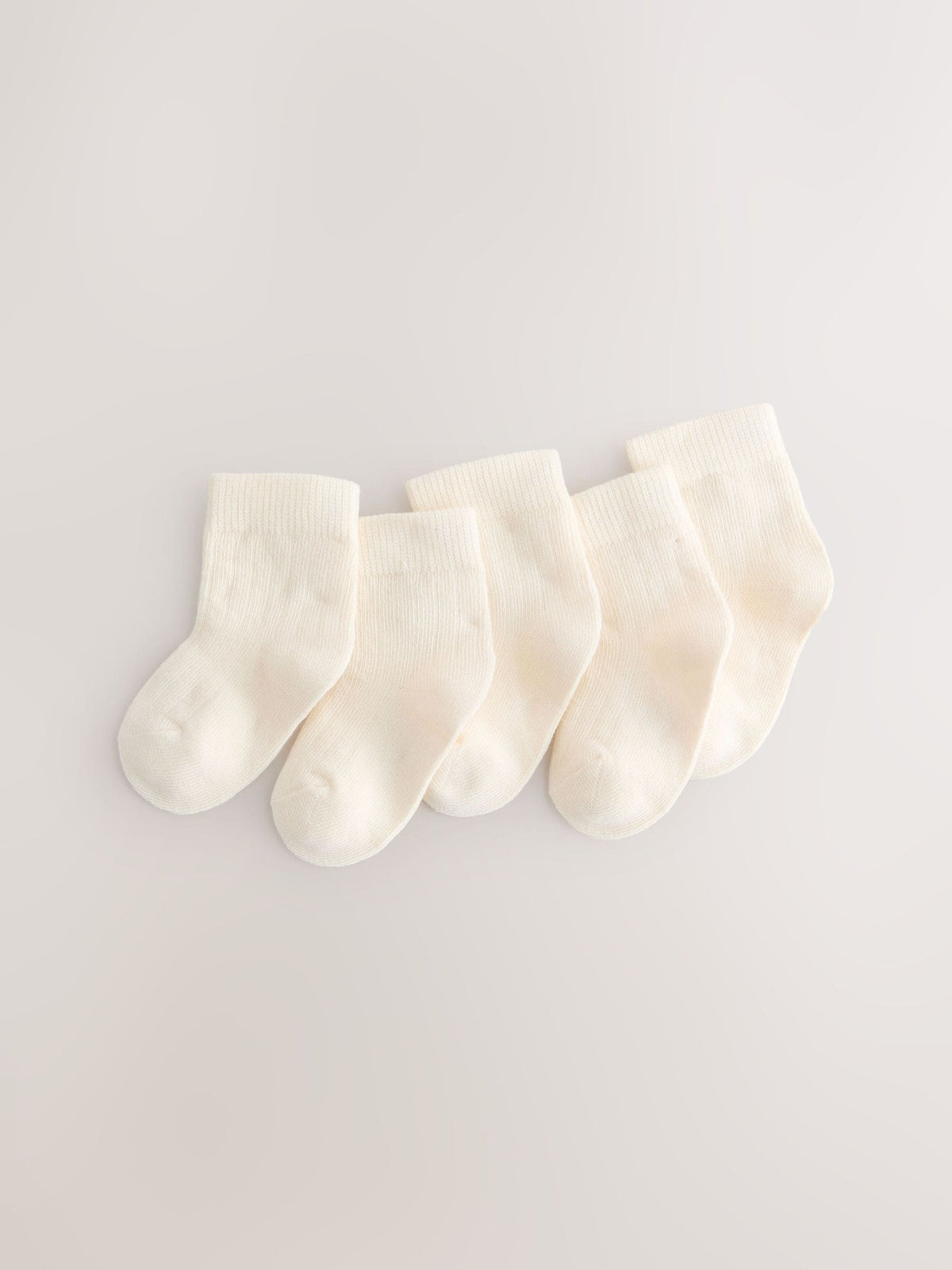 Cream Baby Socks 5 Pack