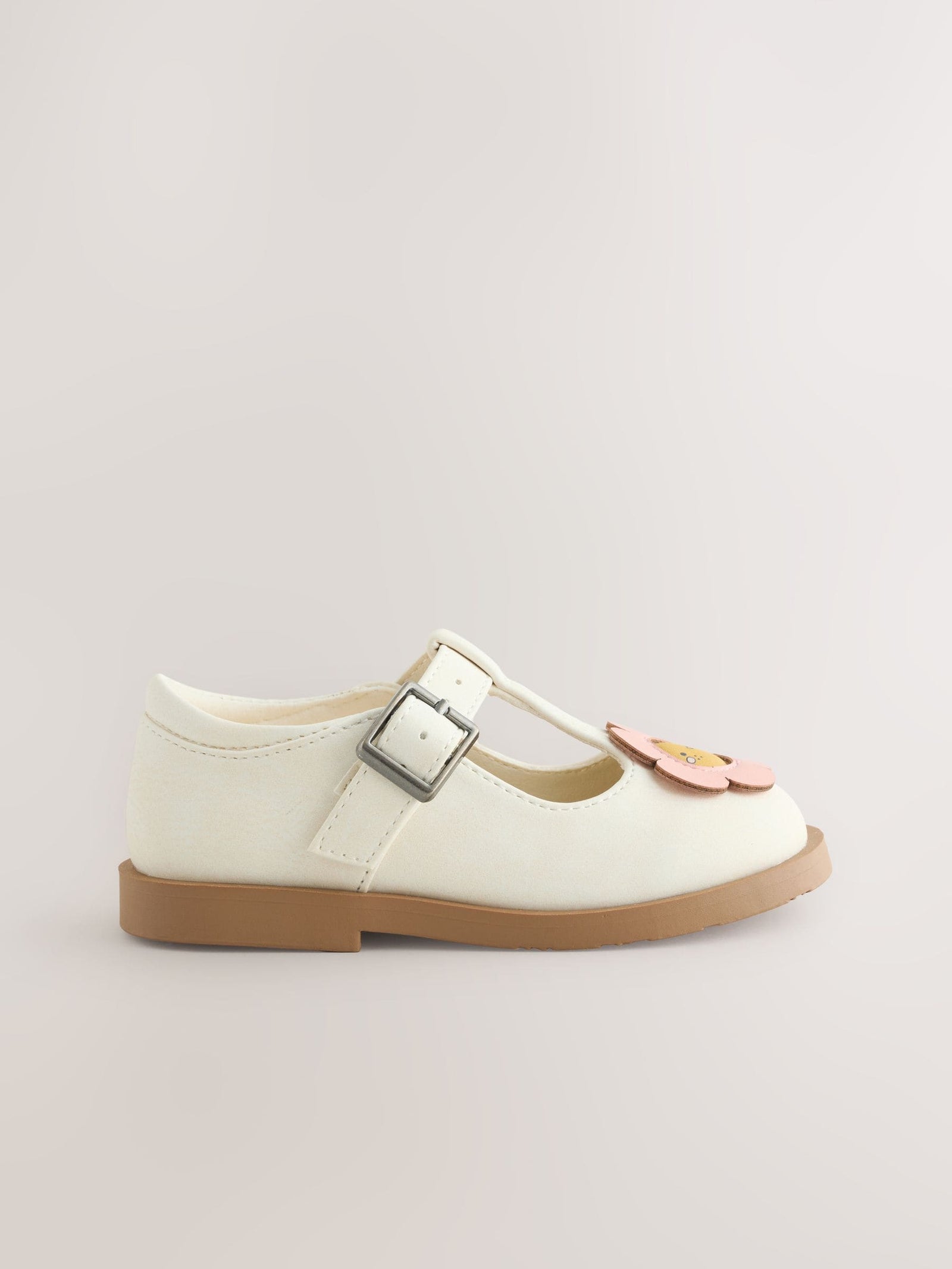 Cream Character T-Bar Shoes
