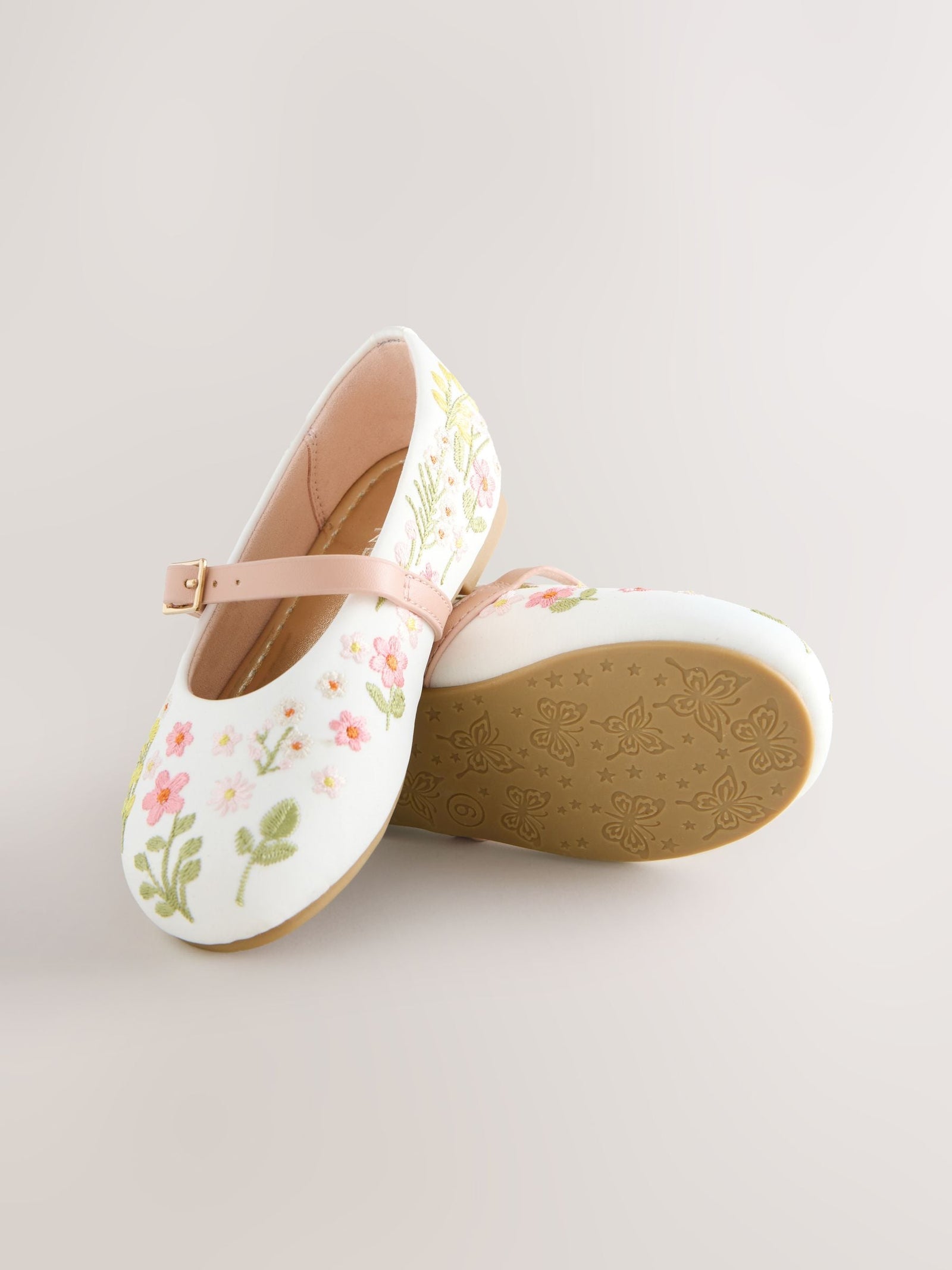 Multi Embroidered Occasion Mary Jane Shoes