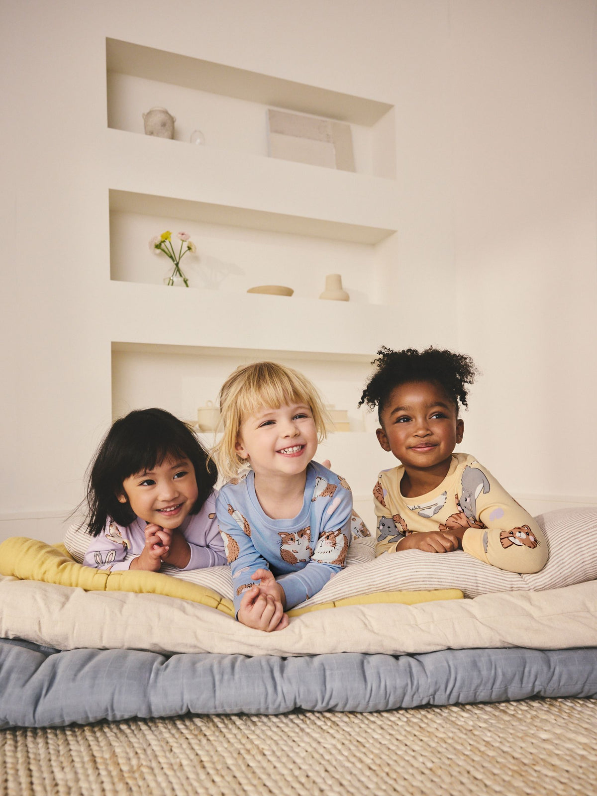 Yellow/Blue Snuggle Pyjamas 3 Pack (9mths-12yrs)