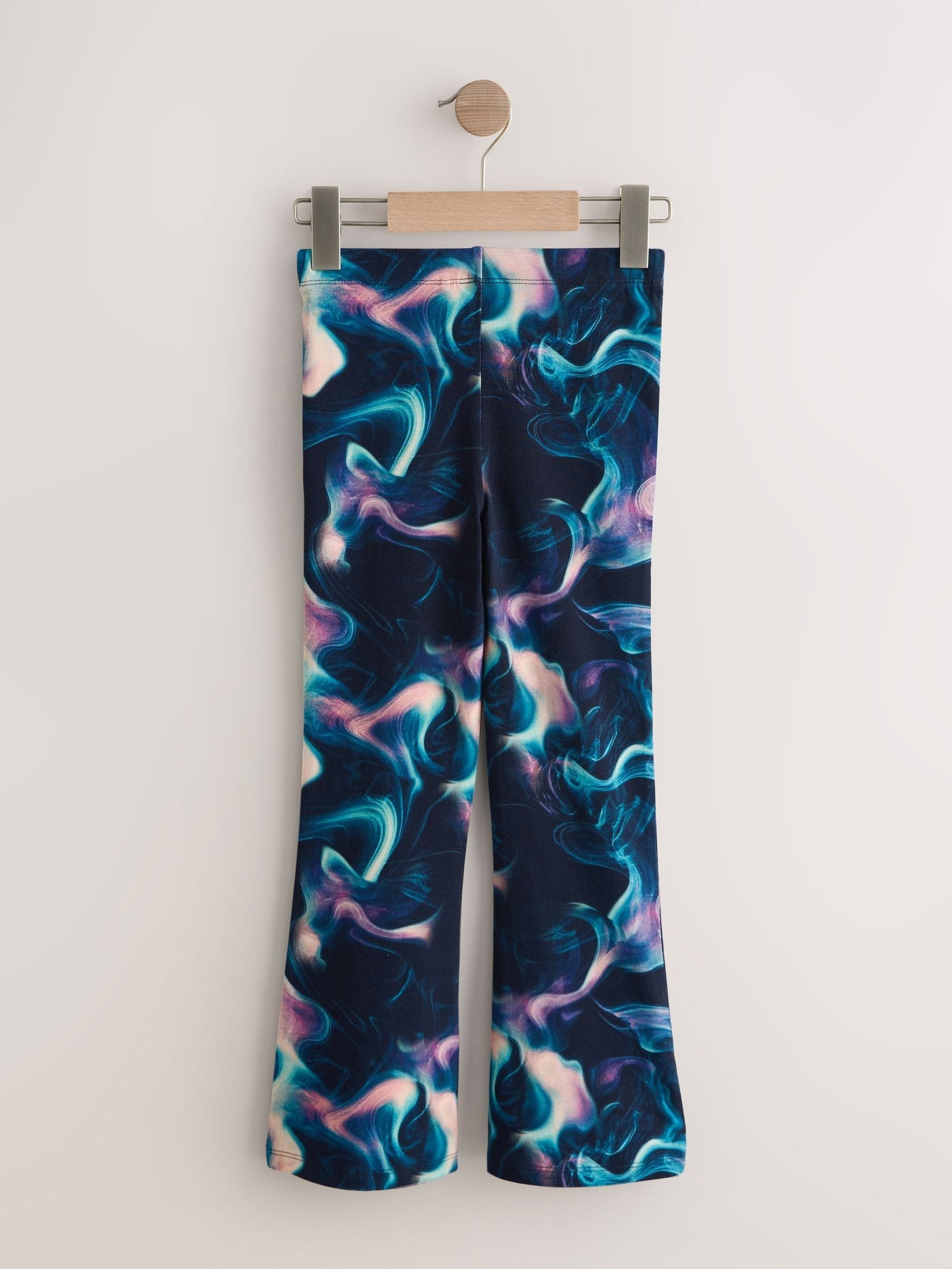 Black Swirl Flare Leggings (3-16yrs)