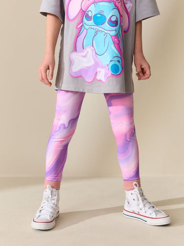 Pink/Purple Swirl Leggings (3-16yrs)