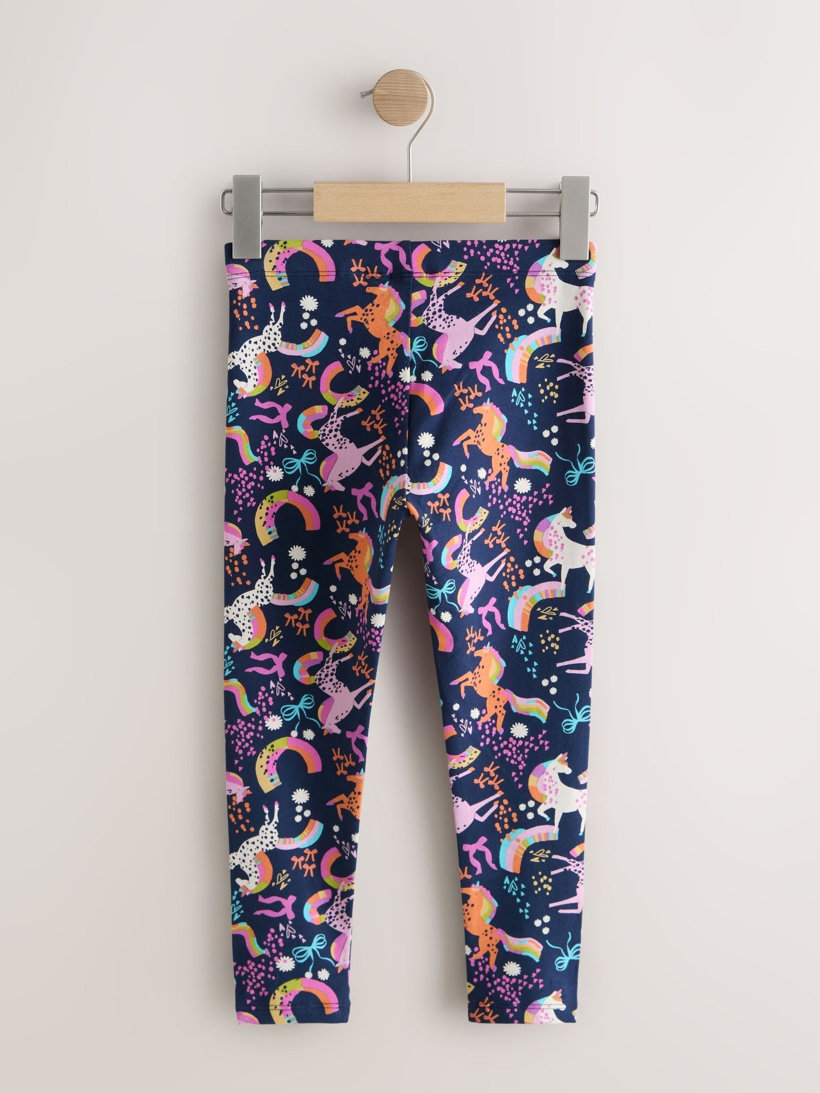 Navy Unicorn Leggings (3-16yrs)