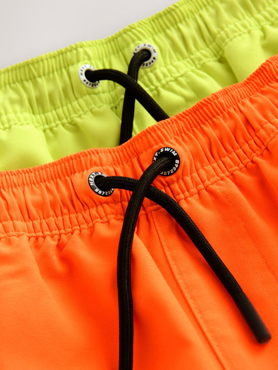 Orange and Yellow Swim Shorts 2 Pack (1.5-16yrs)