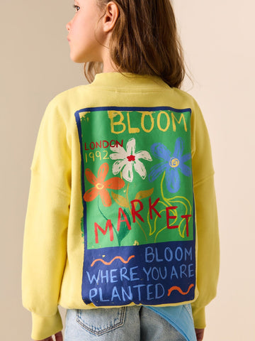 Yellow Flower Sweatshirt (3-16yrs)
