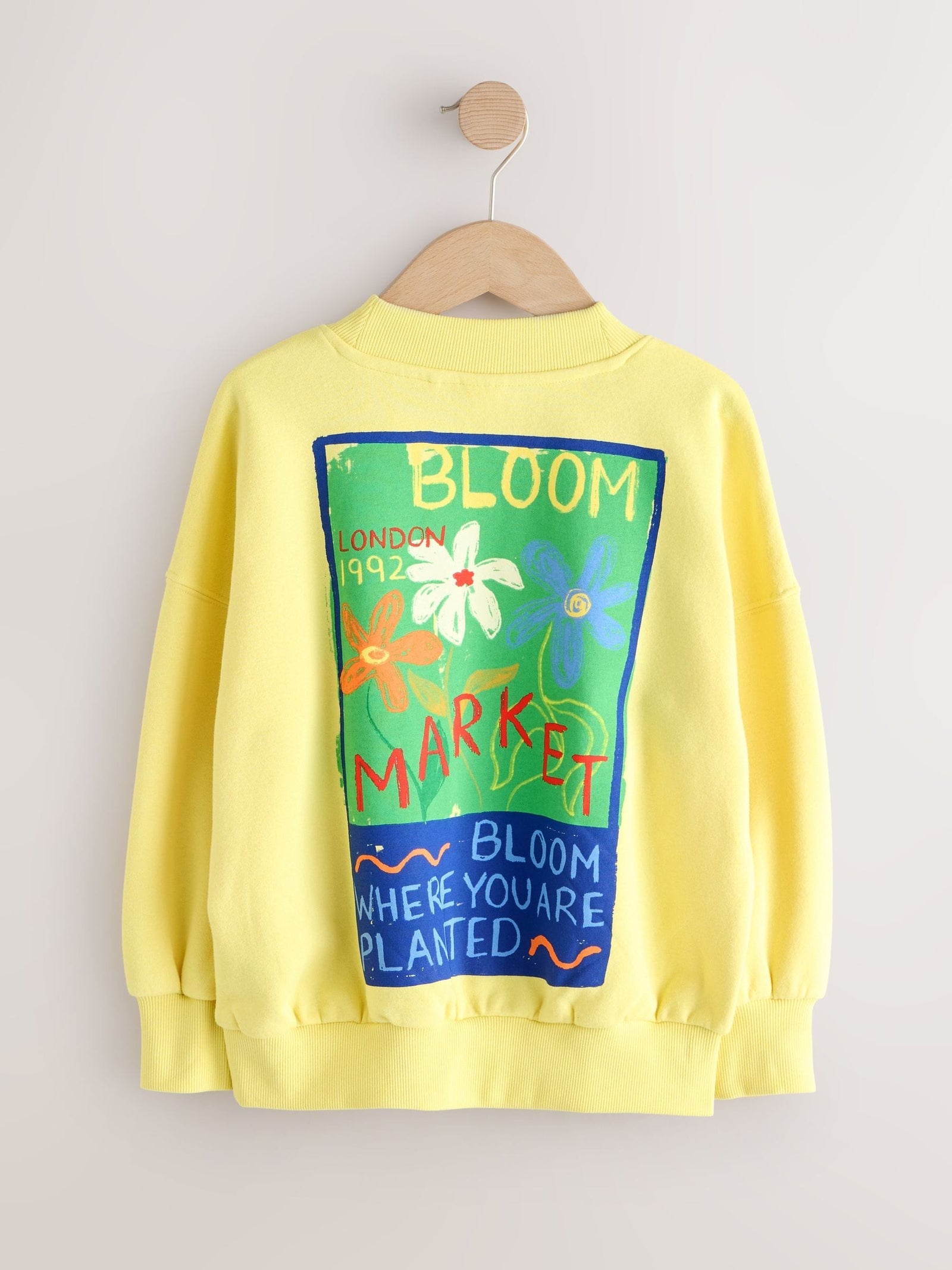 Yellow Flower Sweatshirt (3-16yrs)