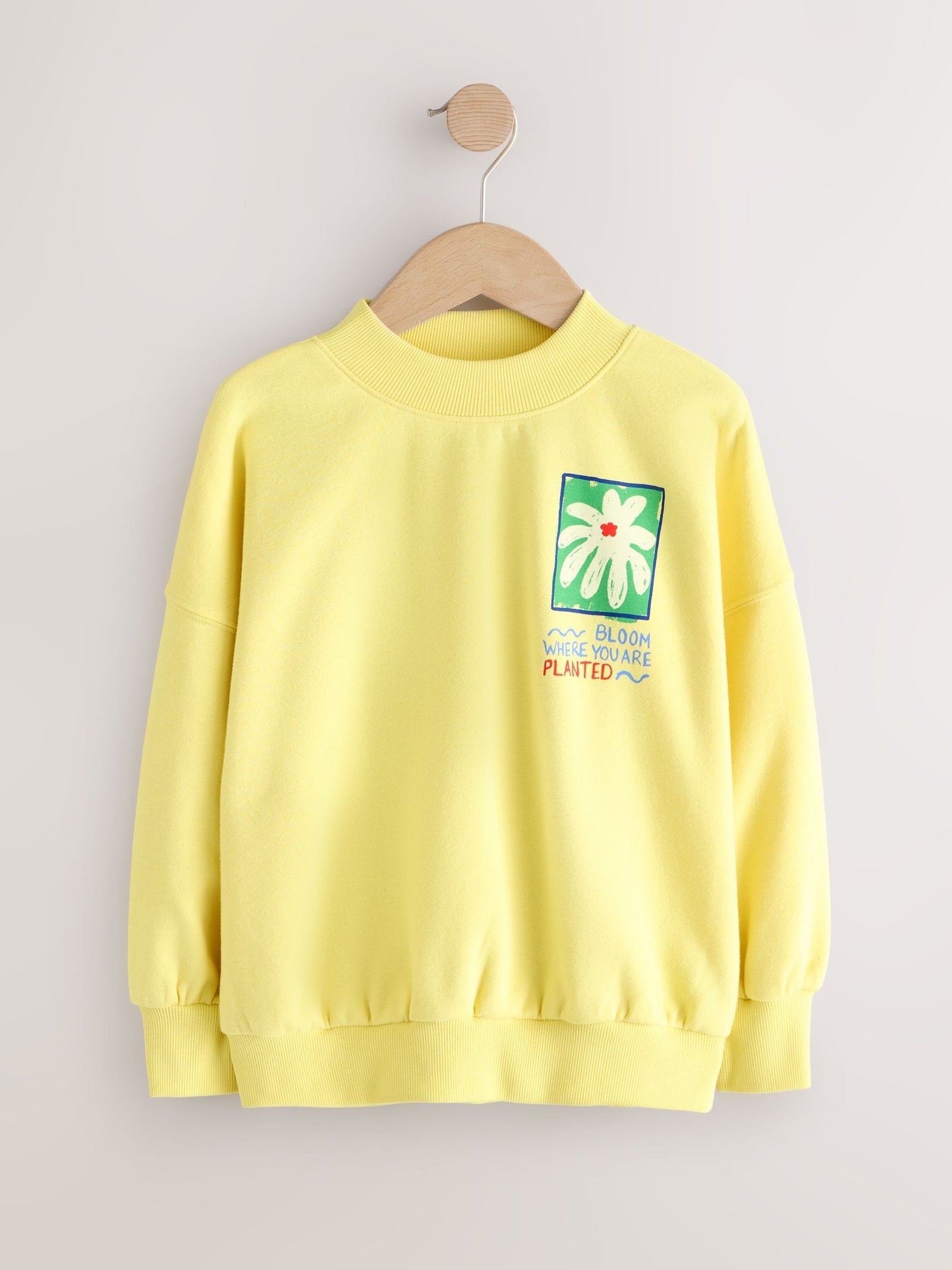 Yellow Flower Sweatshirt (3-16yrs)