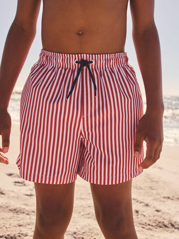 Red Stripe Swim Shorts (3-16yrs)