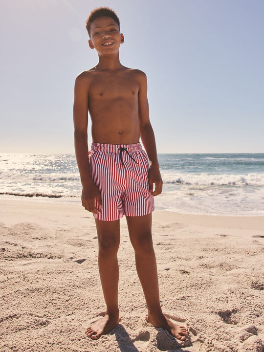 Red Stripe Swim Shorts (3-16yrs)