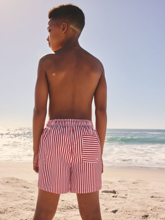 Red Stripe Swim Shorts (3-16yrs)