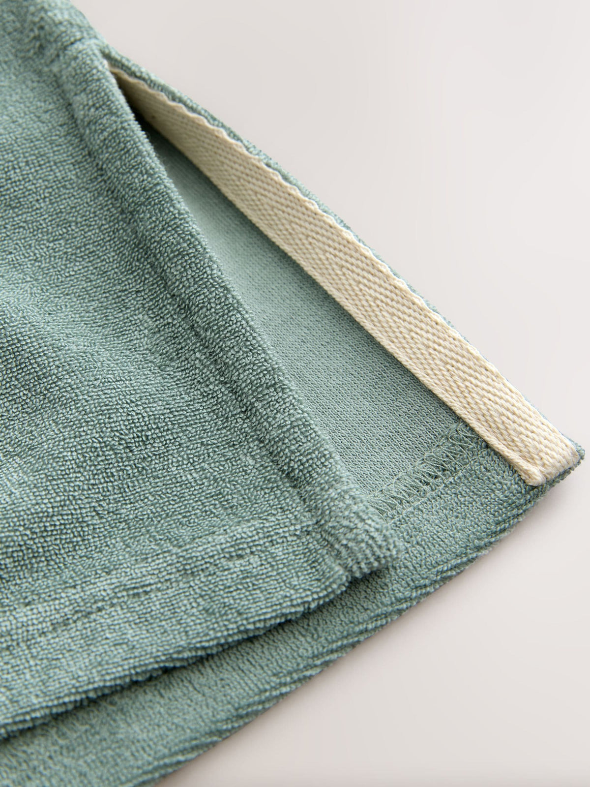 Sage Green Towelling Zip Up Cover-Up (3mths-7yrs)