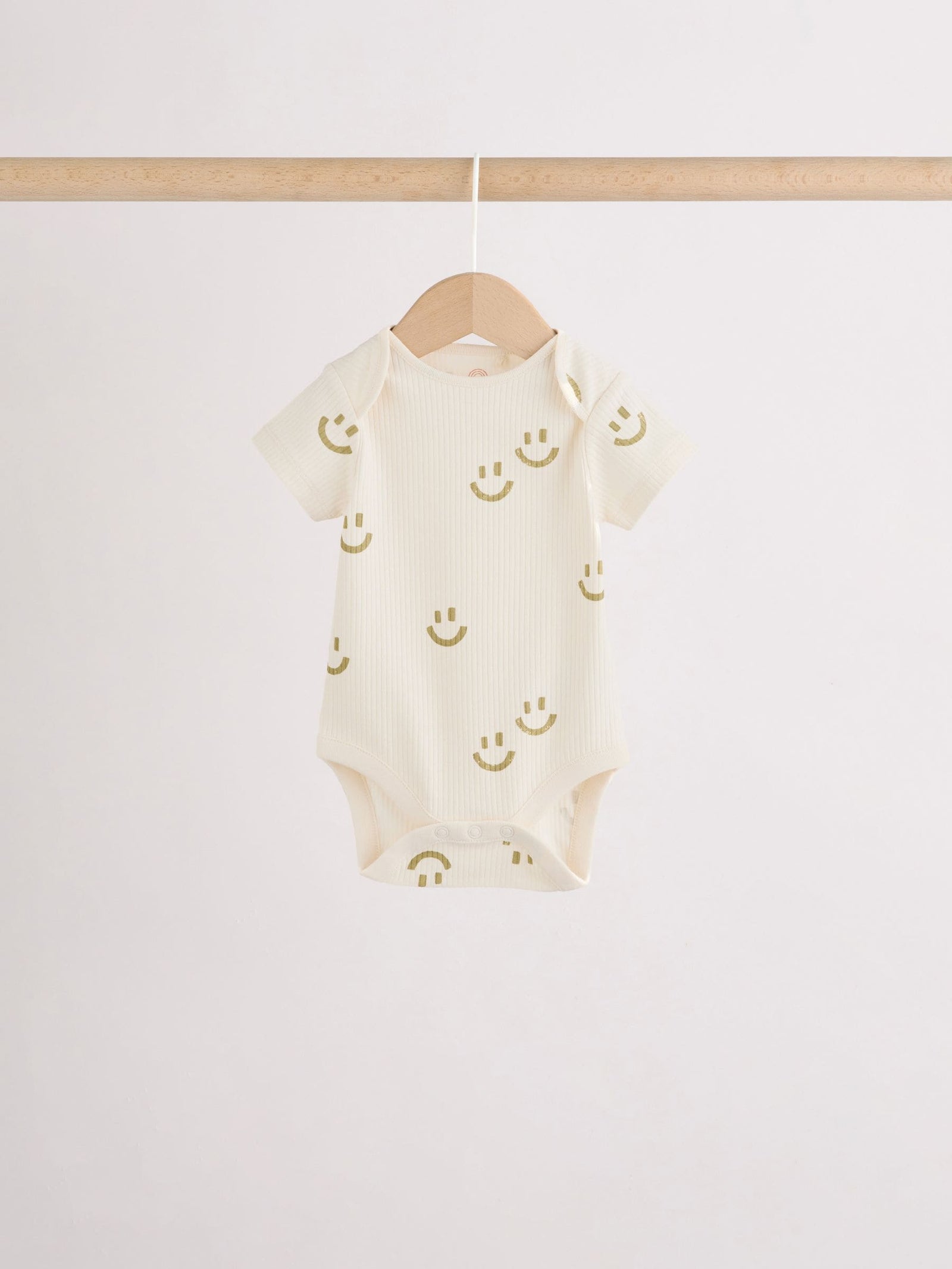 Multi Short Sleeve Baby Bodysuits 5 Pack