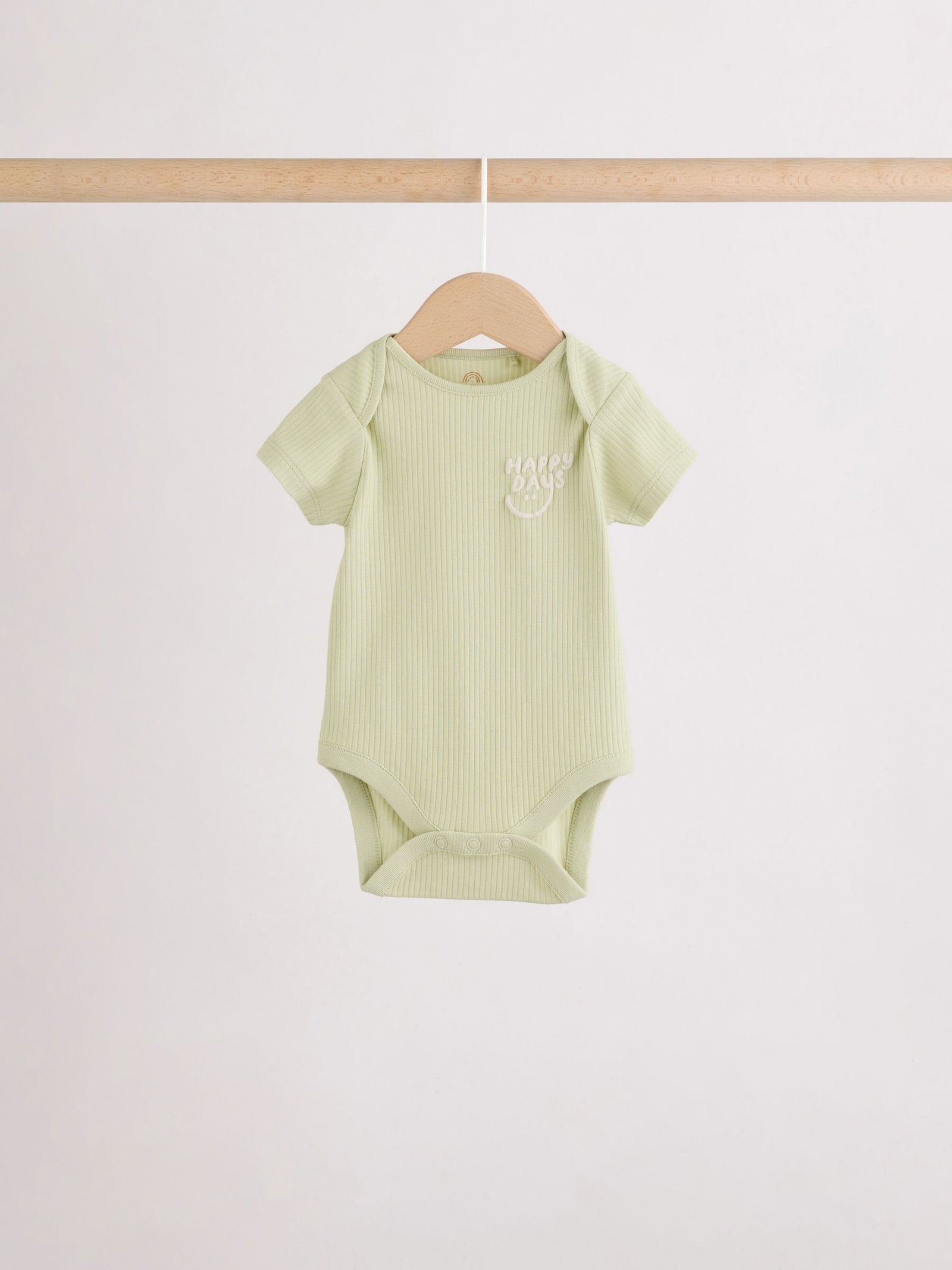 Multi Short Sleeve Baby Bodysuits 5 Pack