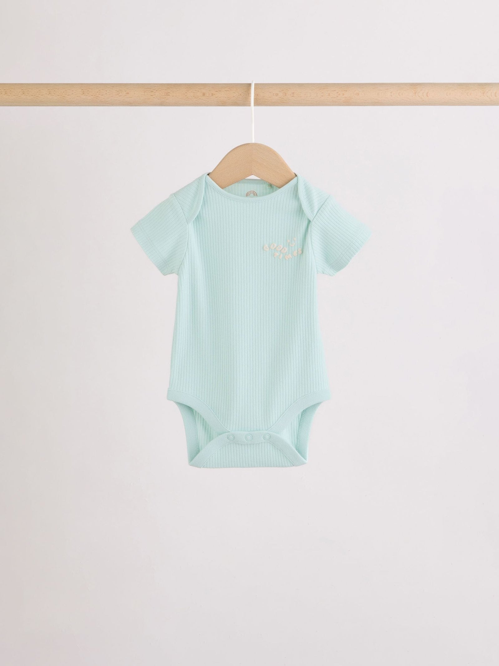 Multi Short Sleeve Baby Bodysuits 5 Pack
