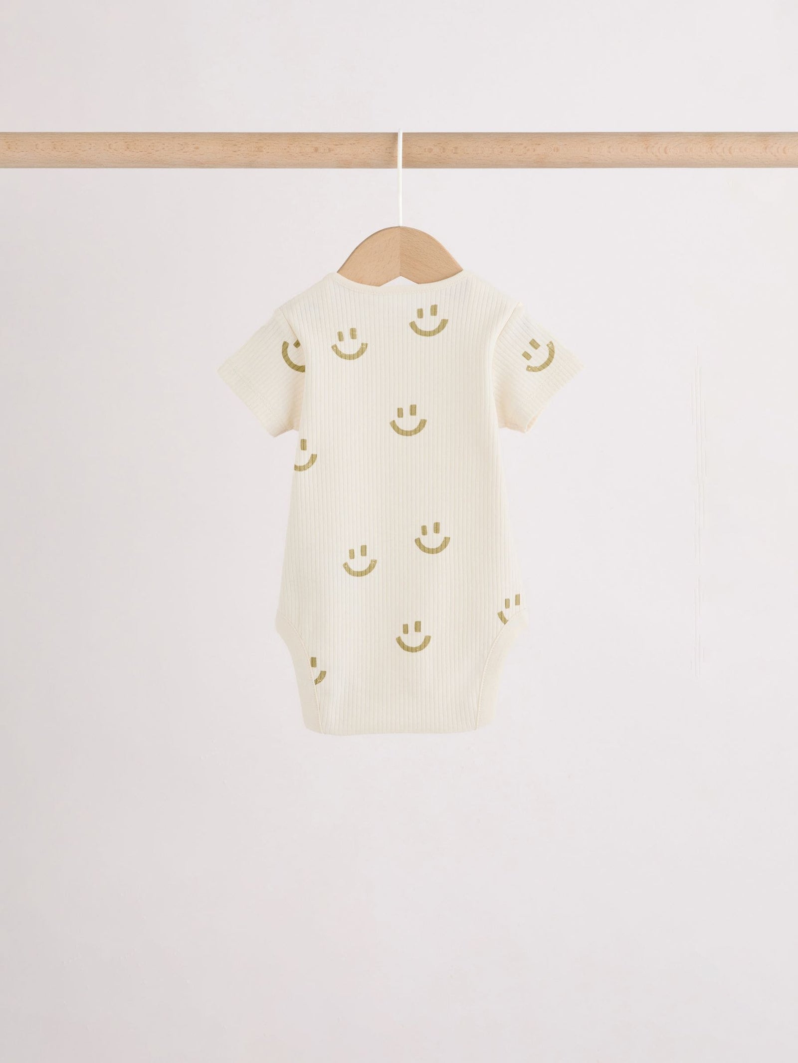 Multi Short Sleeve Baby Bodysuits 5 Pack