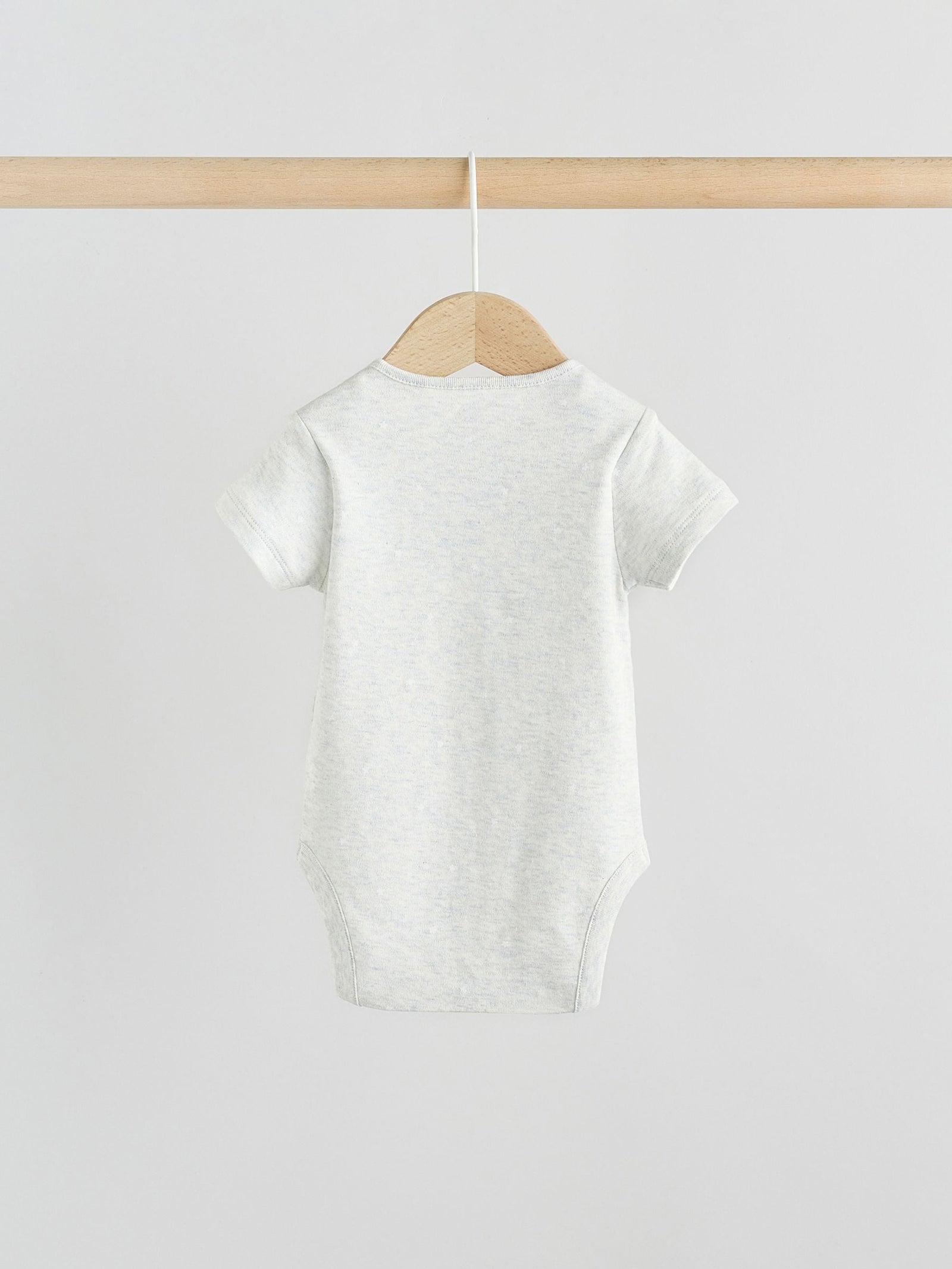 Grey Elephant Short Sleeve Baby Bodysuits 5 Pack