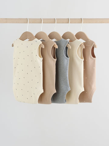 Neutral Baby Bodysuits 5 Pack
