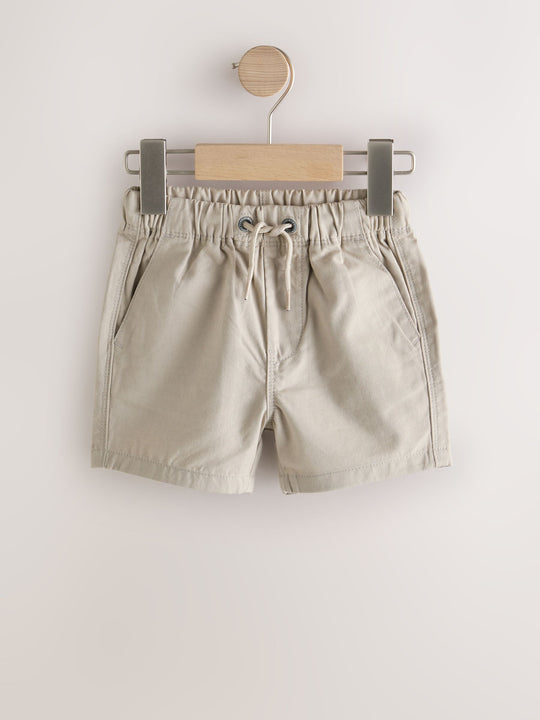 Navy/Stone/Chambray Blue Pull On Shorts 3 Pack (3mths-7yrs)