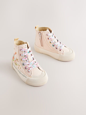 Pink Character Standard Fit (F) High Top Trainers