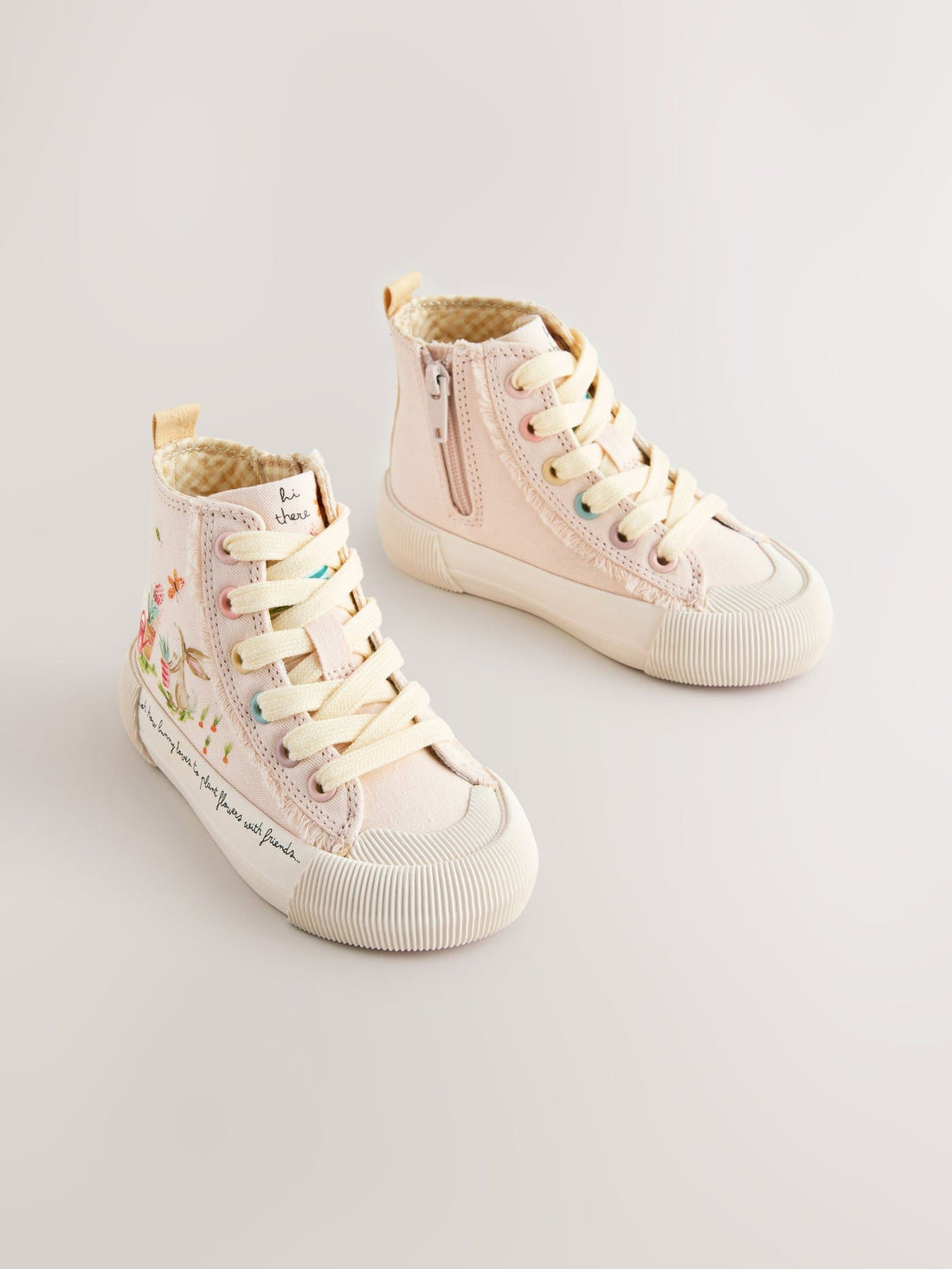 Pink Character Standard Fit (F) High Top Trainers