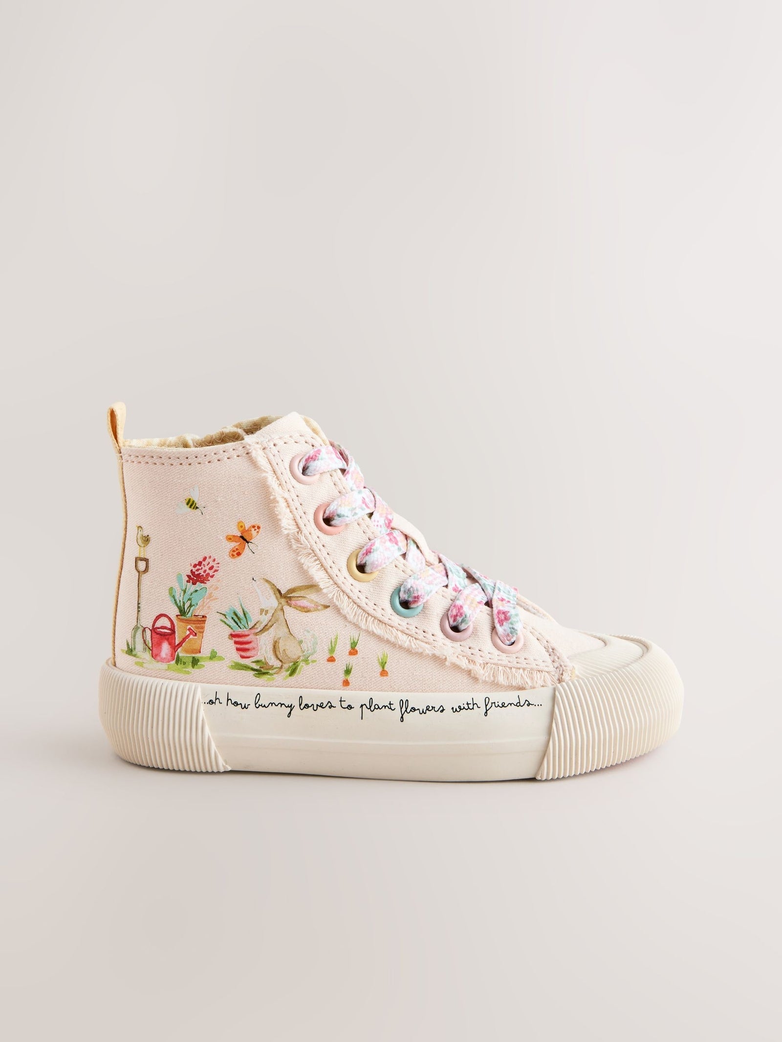 Pink Character Standard Fit (F) High Top Trainers