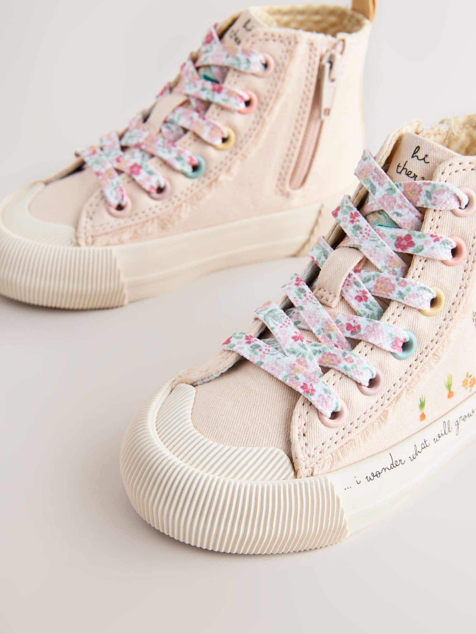 Pink Character Standard Fit (F) High Top Trainers
