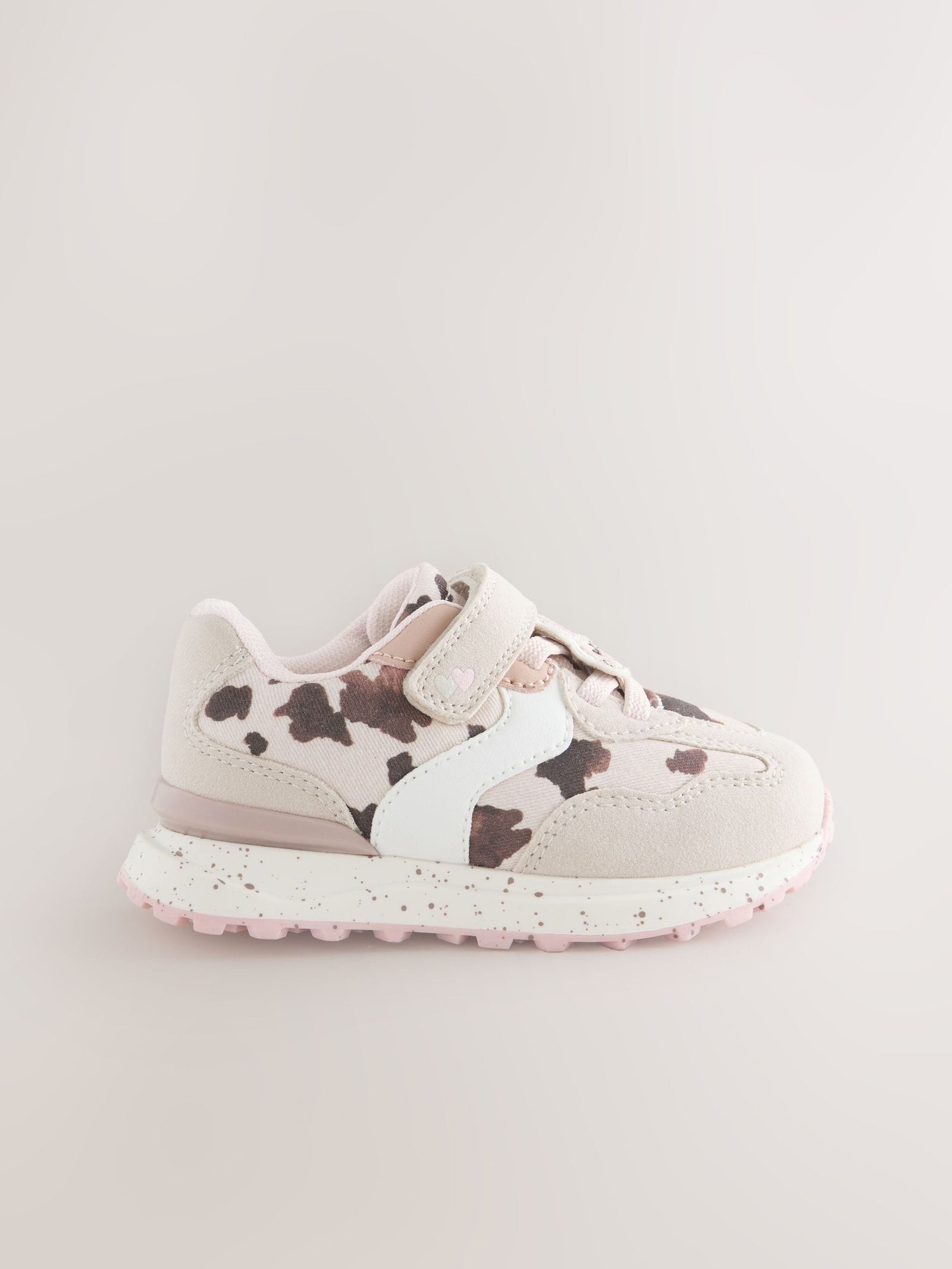 Neutral Animal Elastic Lace Touch Fastening Trainers