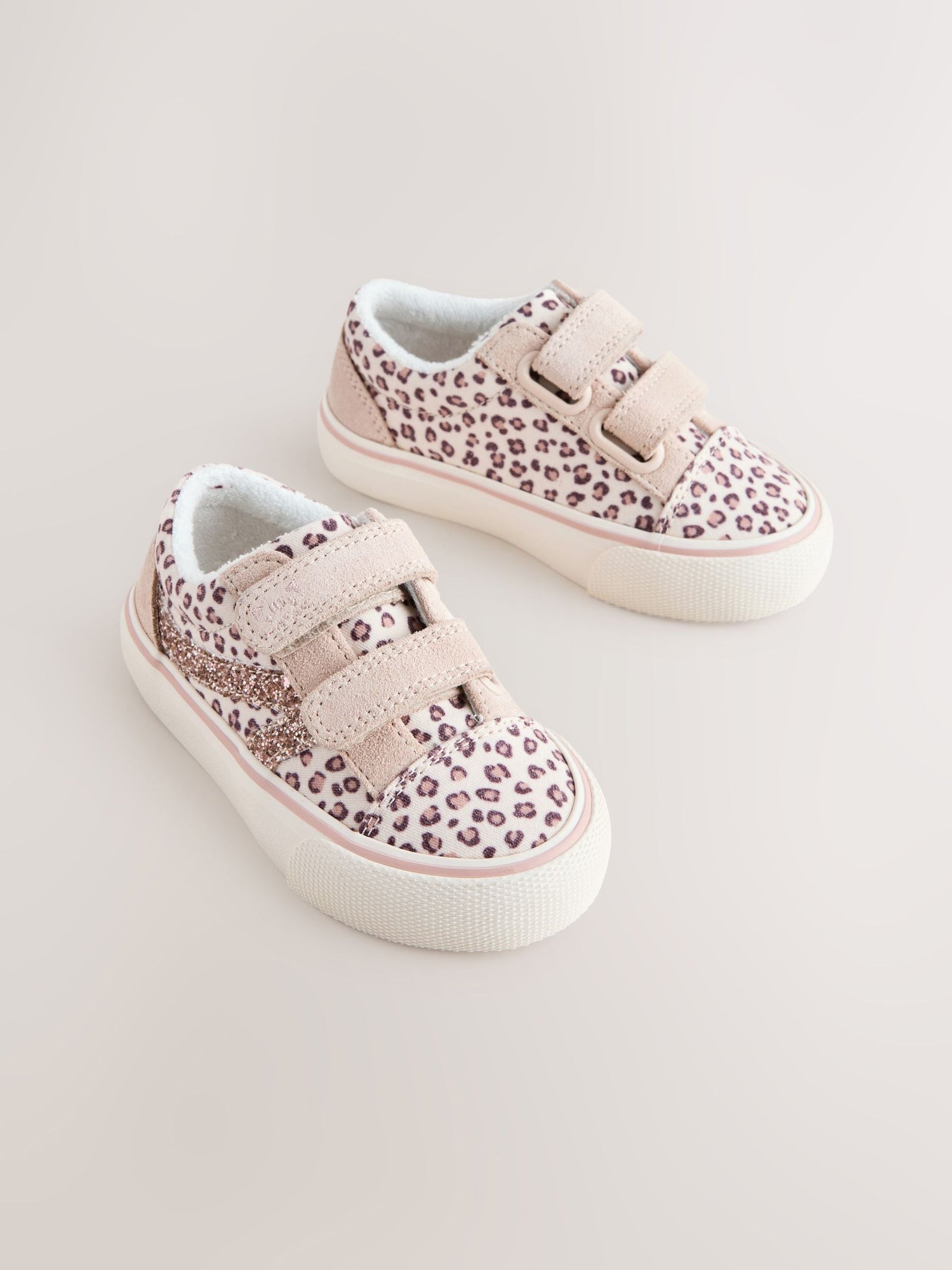 Animal Wide Fit (G) Touch Fastening Trainers
