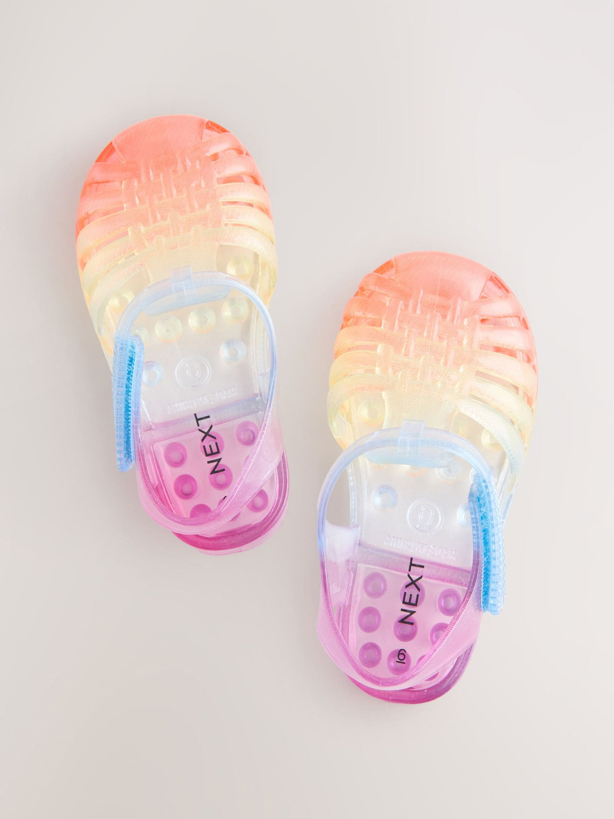 Multi Rainbow Jelly Sandals