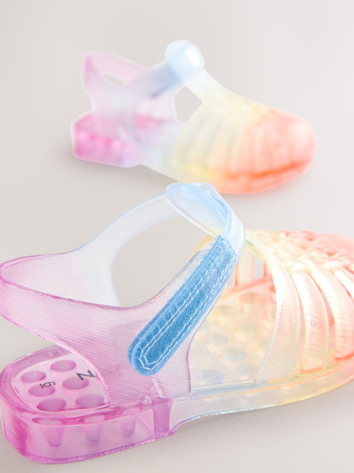 Multi Rainbow Jelly Sandals