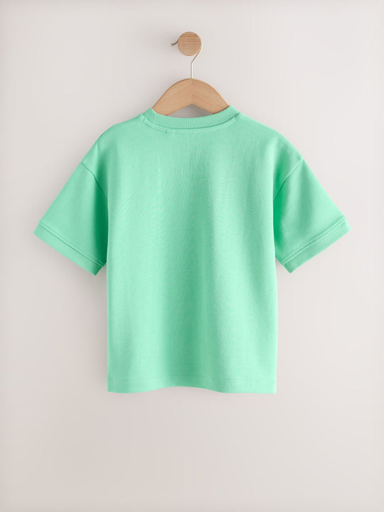 Bright Green Graphic Heavyweight Short Sleeve T-Shirt (3-16yrs)