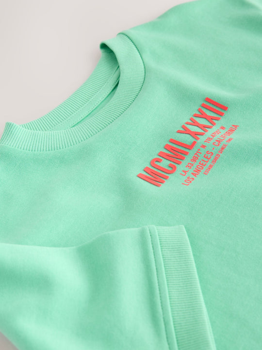 Bright Green Graphic Heavyweight Short Sleeve T-Shirt (3-16yrs)