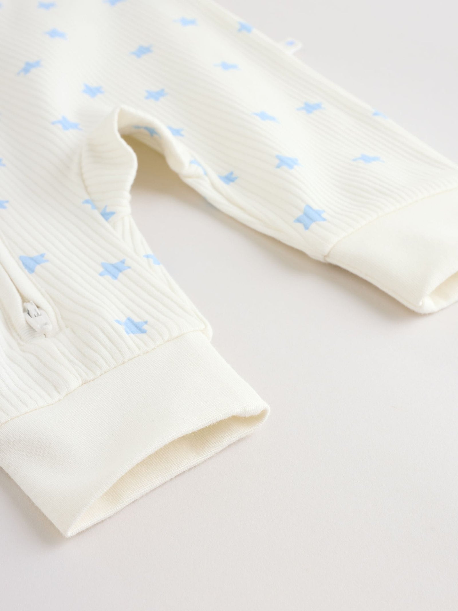 Blue/Green Star Way Zip Baby Sleepsuits 3 Pack (0mths-3yrs)